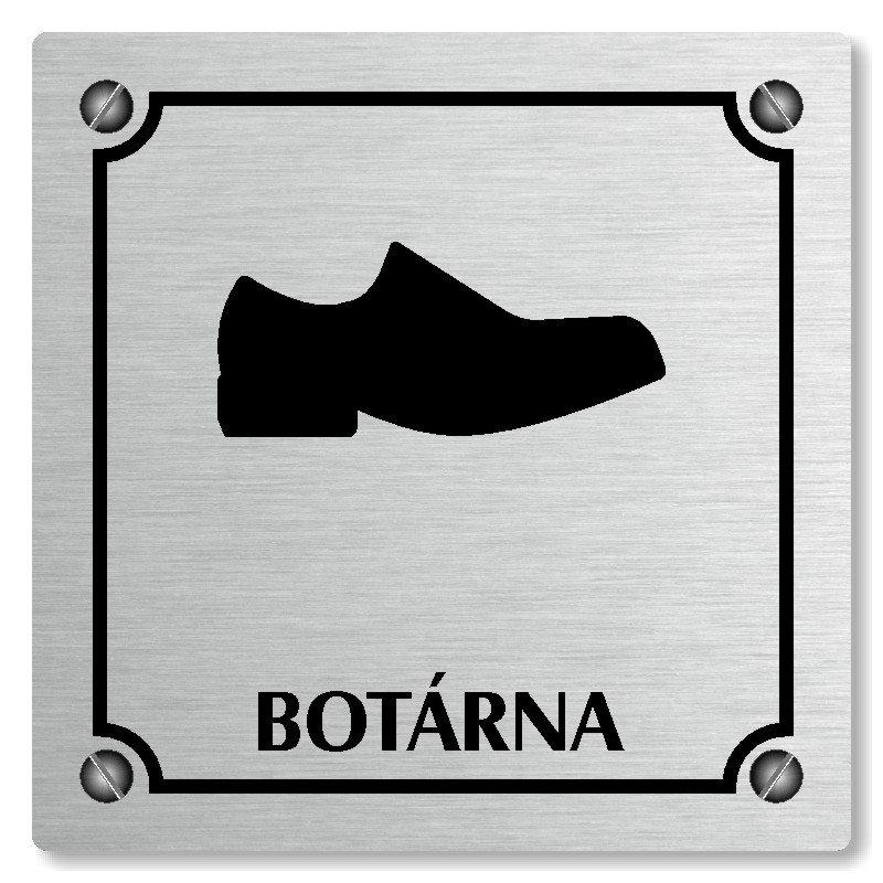 Botárna, 80x80mm, stříbrná, Kansas